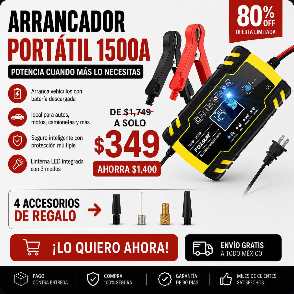 Upsell - AirBomba - Bateria para Carro