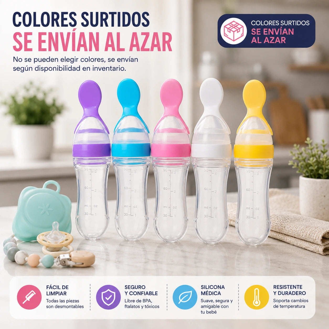 Cucharín - Cuchara AntiDerrame para Bebés