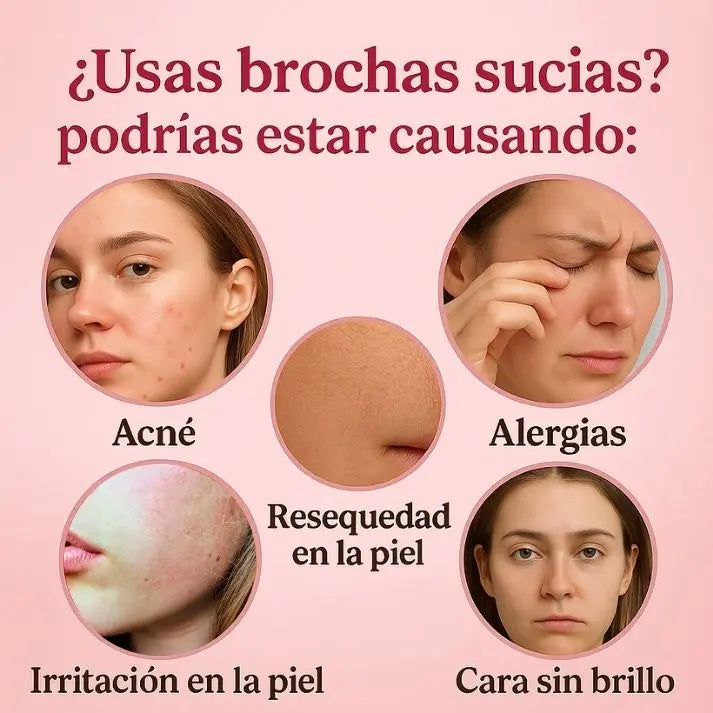 Limpiador de brochas eléctrico - Recupera tu piel bonita y olvídate de las imperfecciones