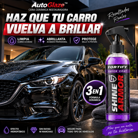 AutoGlaze™ | Cera Cerámica Restauradora 3 en 1 Limpia • Restaura • Protege