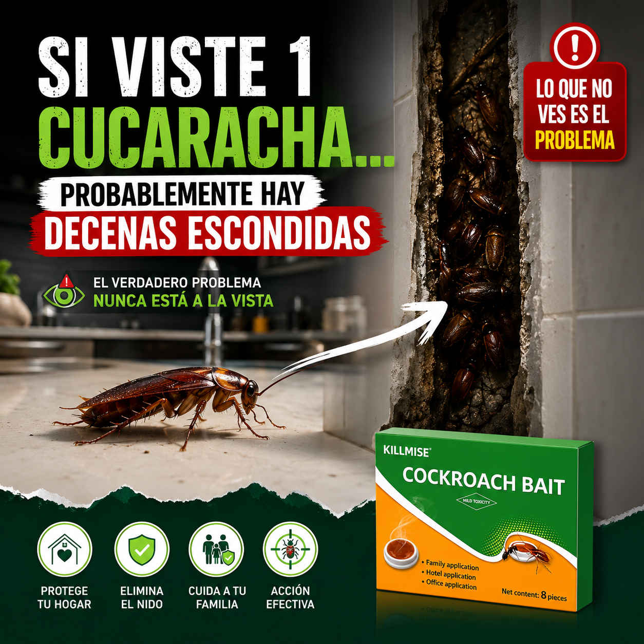 CucaKill Pro | Trampa Exterminadora De Cucarachas