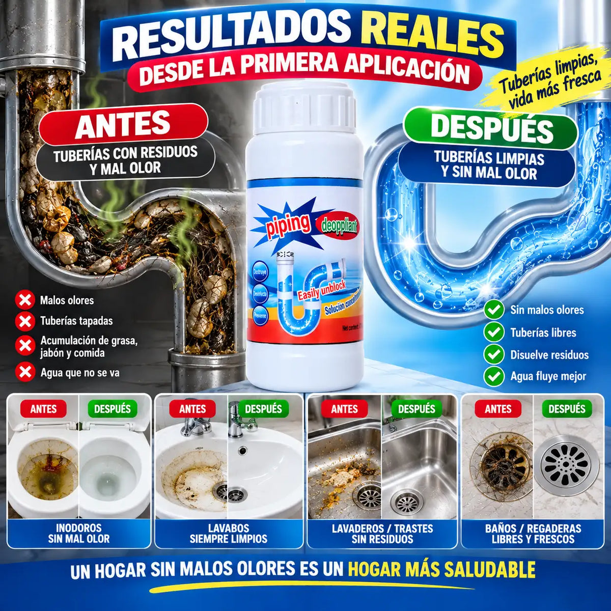 LimpiaMax  - Polvo Eliminador de Malos Olores