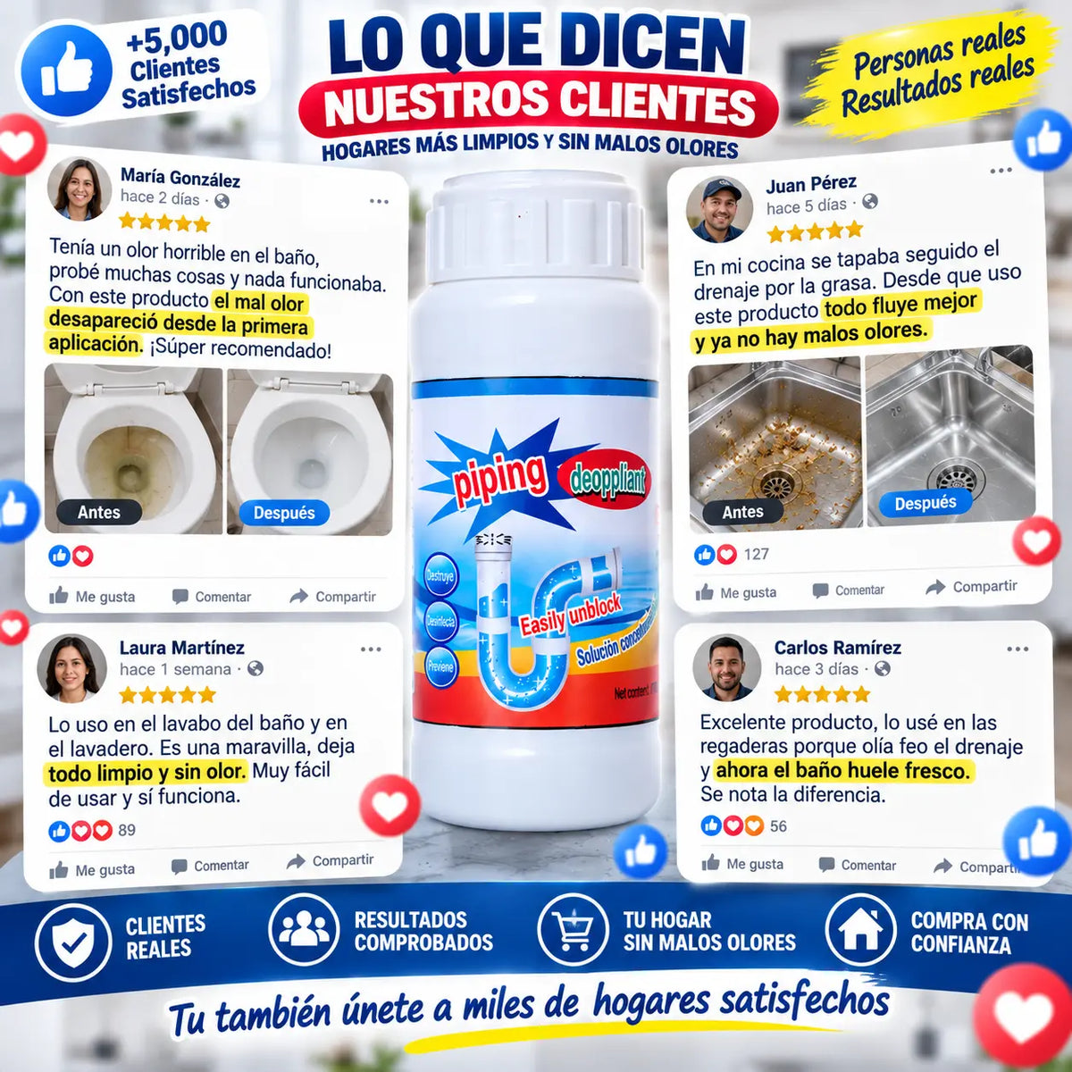LimpiaMax  - Polvo Eliminador de Malos Olores