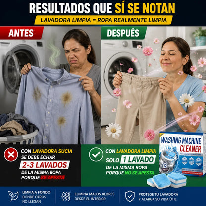 WashCleaner - Tabletas Efervescentes para limpiar Lavadoras 🧼