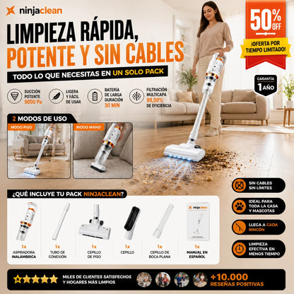 NinjaCleaner - Aspiradora 2 en 1 para el Hogar