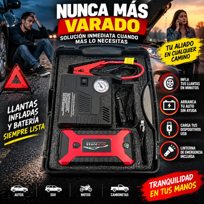 ArrancaPlus- Arrancador de Auto + Inflador Llanta 🚘