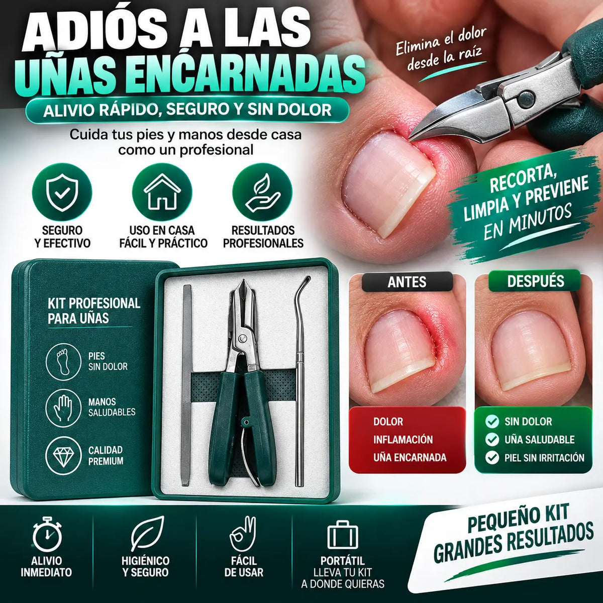 PediKit- Kit de Uñas Enterradas Viral 🦶🏼