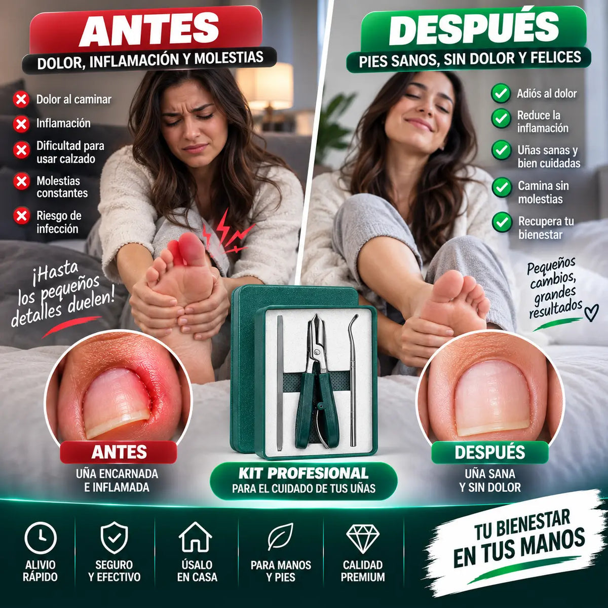 PediKit- Kit de Uñas Enterradas Viral 🦶🏼