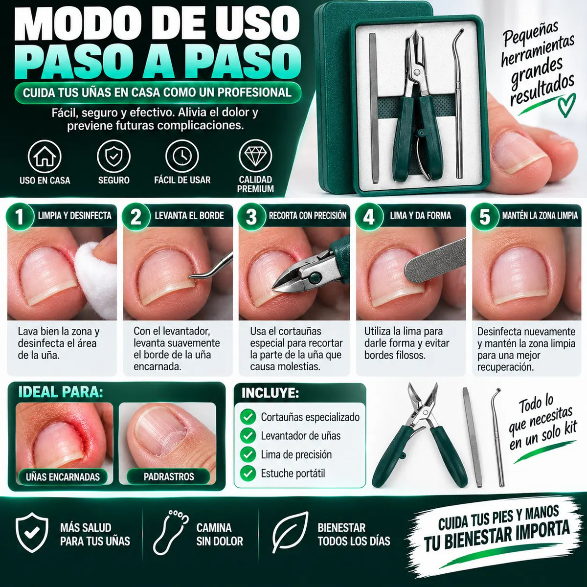 PediKit- Kit de Uñas Enterradas Viral 🦶🏼