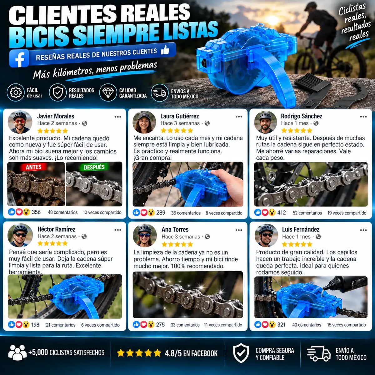 CadenaClean- Limpiador De Cadena Para Bicicleta