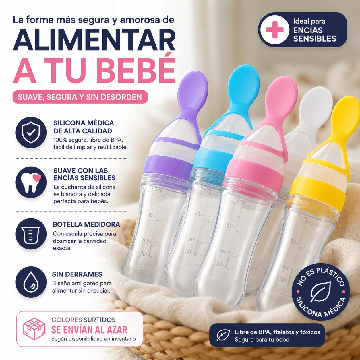 Cucharín - Cuchara AntiDerrame para Bebés