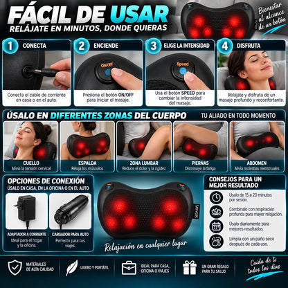 VerteBrax - Almohada Masajeadora para dolores