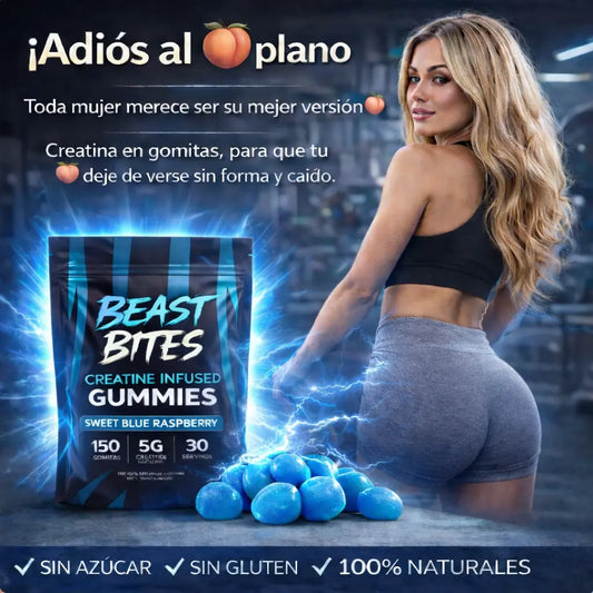 Gomitas de creatina - Crece tus glúteos 🍑