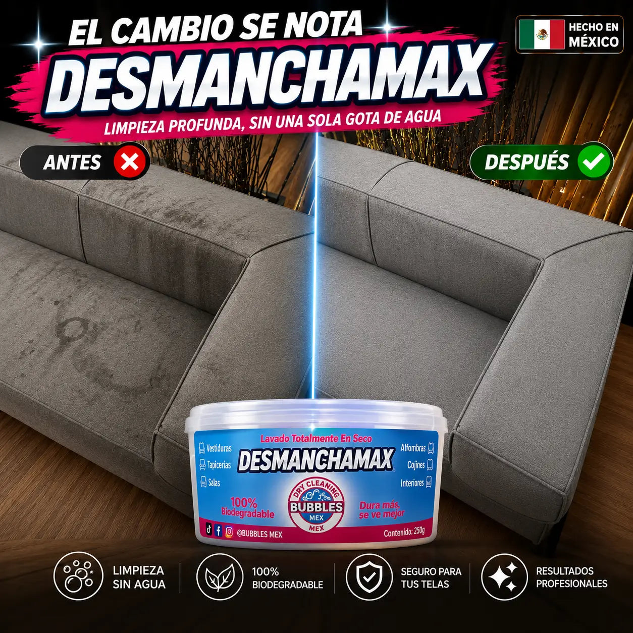 DesmanchaMax - Cera Removedora de Manchas y Suciedad