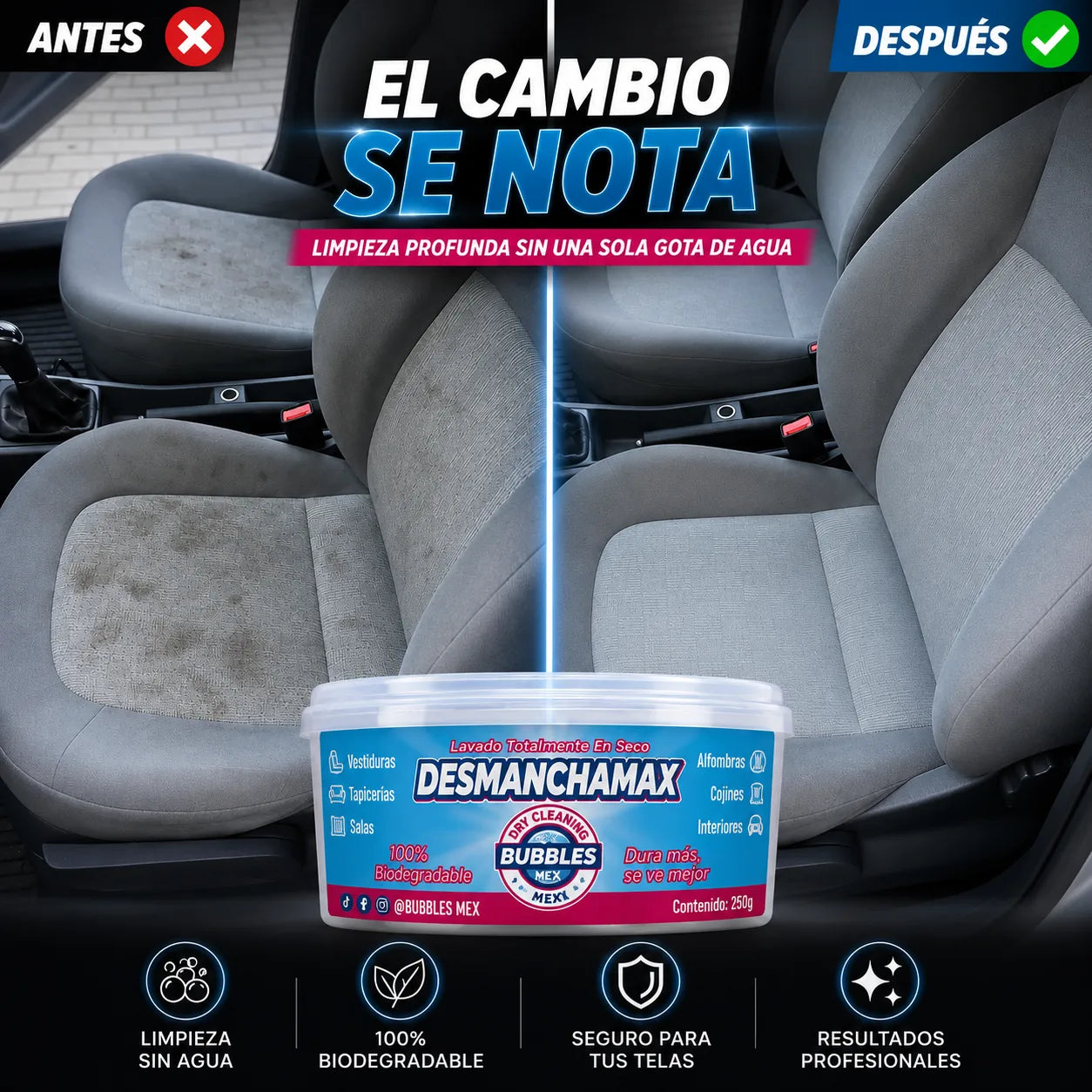 DesmanchaMax - Cera Removedora de Manchas y Suciedad