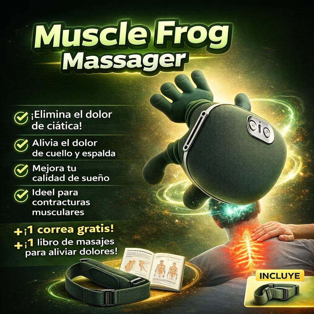 Muscle Frog - Masajeador Siática, Espalda y Cuello ♨️