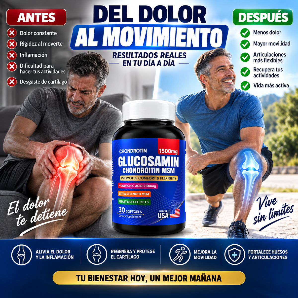 GlucosaminMax - Suplemento para Cartílago y Articulaciones