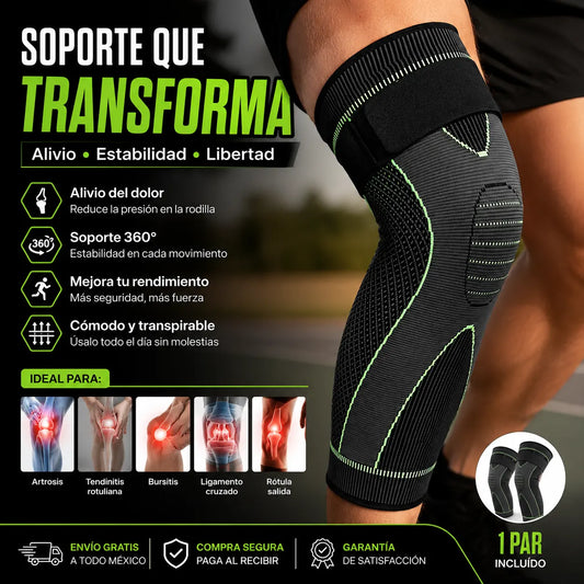 AliviaMax - Rodillera Ortopédica para Tendiditis, Rotula y Ligamento Cruzado
