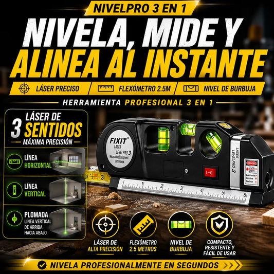 NivelaPRO - Laser Nivelador y Flexometro 📏