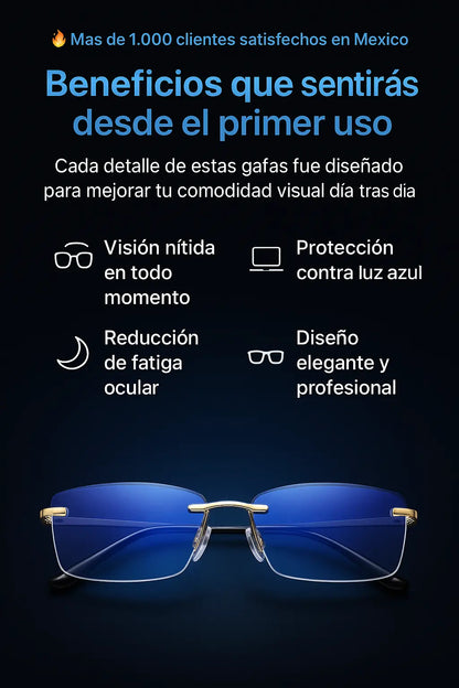 Gafas TR90 que alivian la vista y protegen de la luz de pantallas