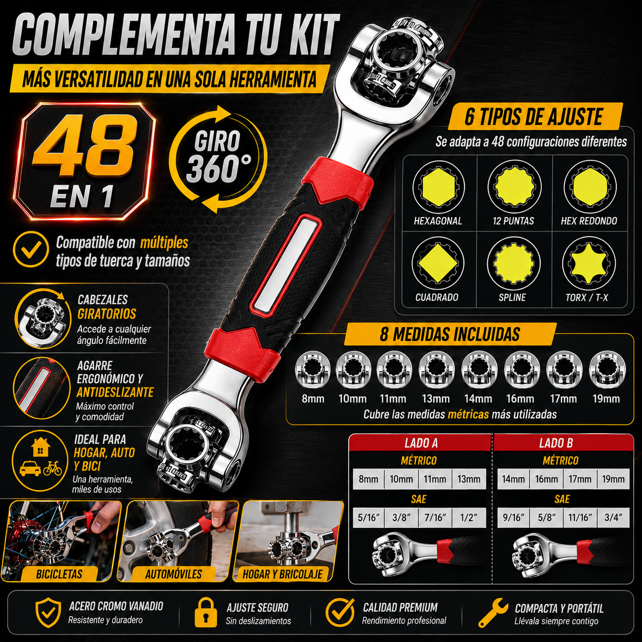 UPSELL Llave Universal 48en1 - Nivela PRO