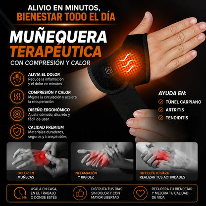 MuñecaFlex™️ - Muñequera para Tunel Carpiano, Artritis y Tendiditis
