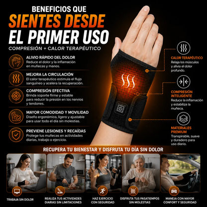 MuñecaFlex™️ - Muñequera para Tunel Carpiano, Artritis y Tendiditis