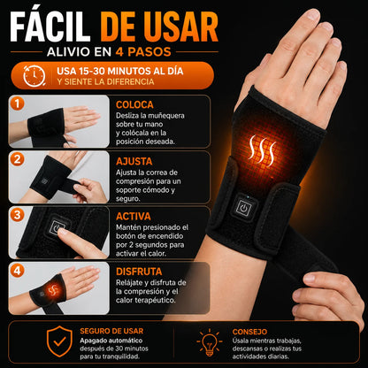 MuñecaFlex™️ - Muñequera para Tunel Carpiano, Artritis y Tendiditis