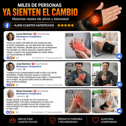 MuñecaFlex™️ - Muñequera para Tunel Carpiano, Artritis y Tendiditis