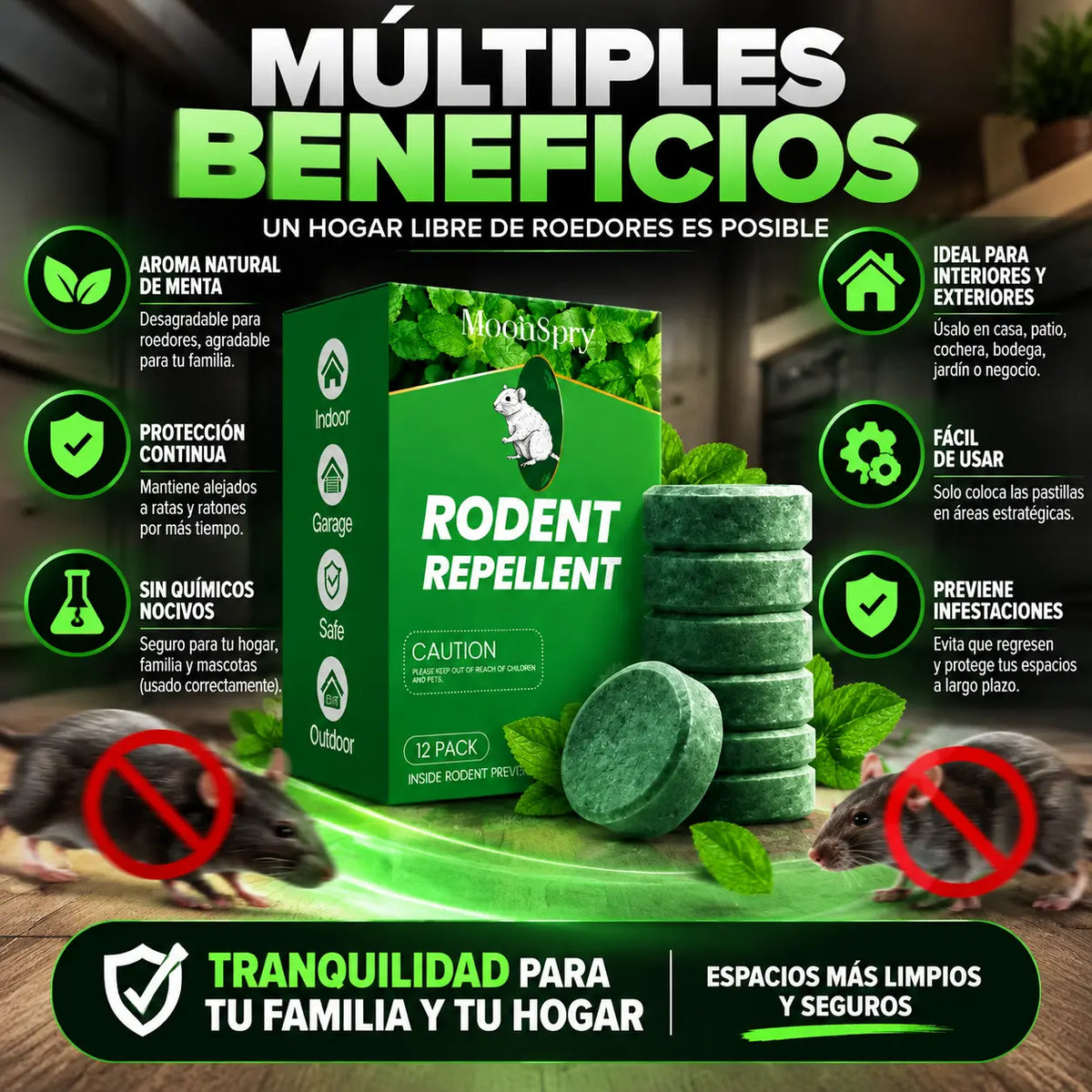 TramapaRat- Repelente Para Ratas Y Ratones