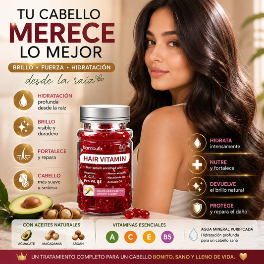 HairVitamin - Hidrata, Da Brillo y Fortalece tu Cabello 💕