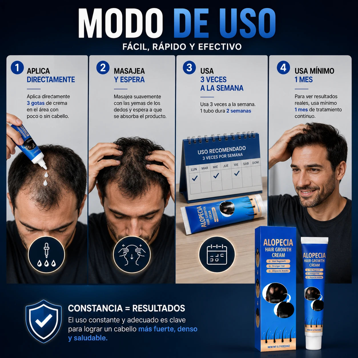 AlopeCacia™ - Tratamiento para Alopecia y Calvicie