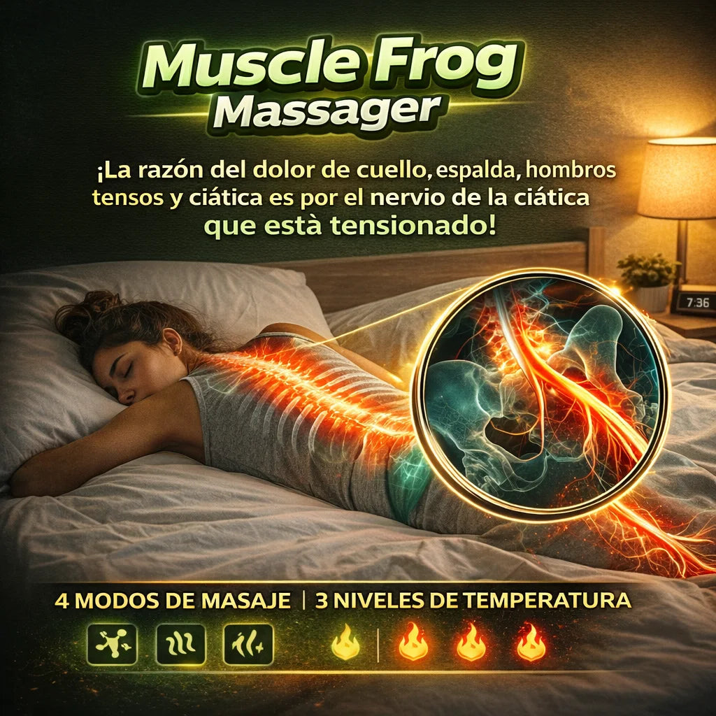 Muscle Frog - Masajeador Siática, Espalda y Cuello ♨️