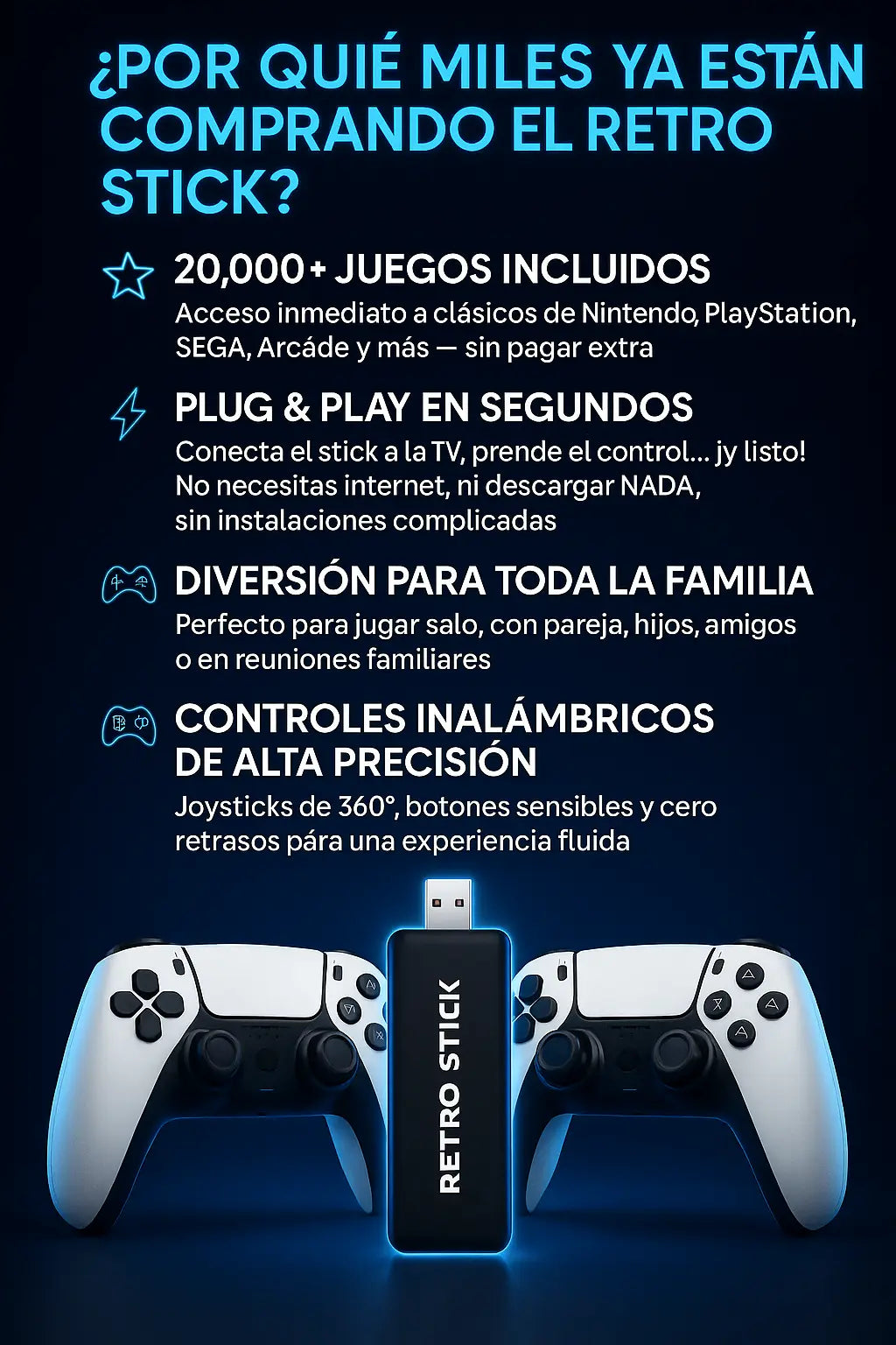 PlayRetro - Consola con +20mil Juegos Retro
