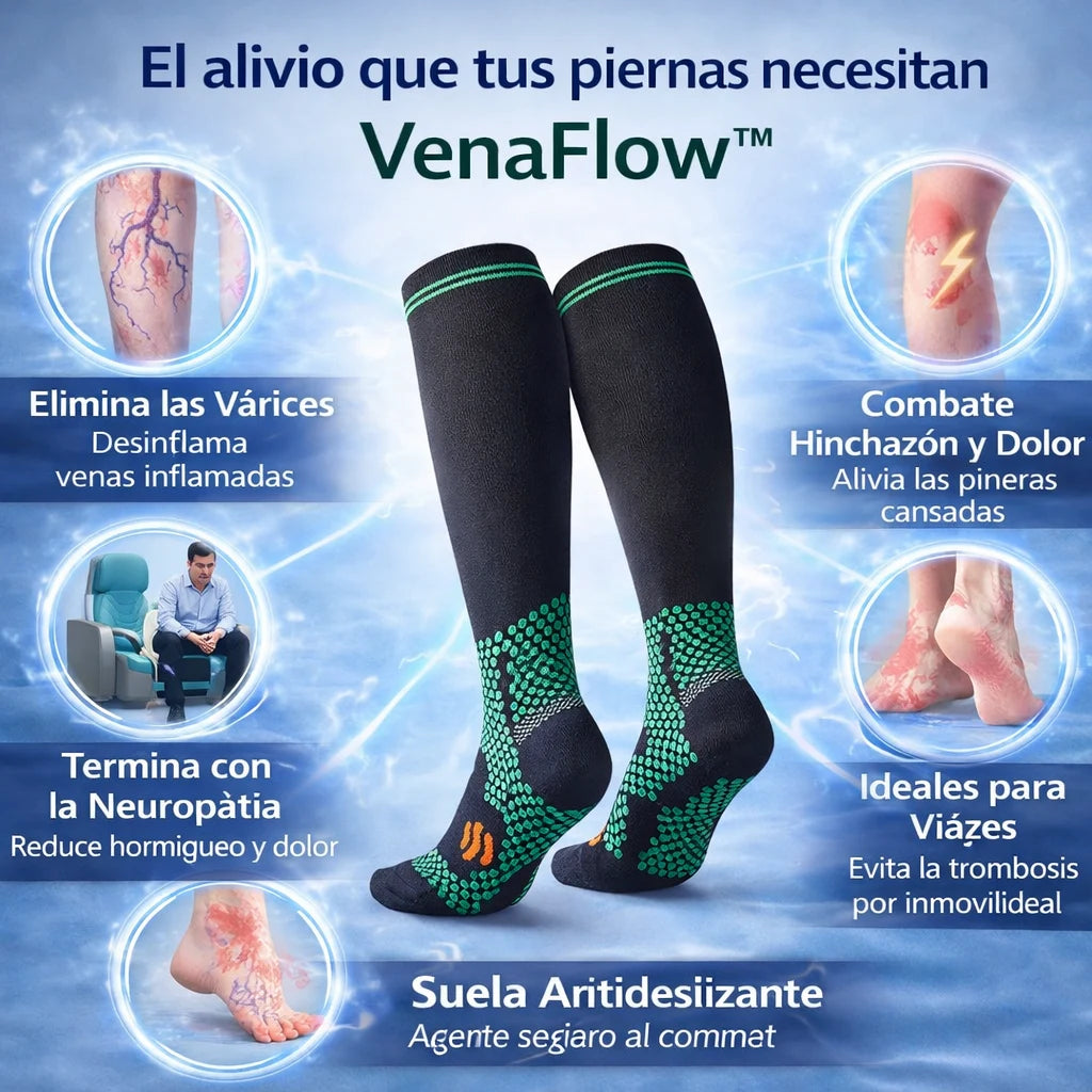 VenaFlow™ - Medias de Compresión para Neuropatía y Várices 2 X 1
