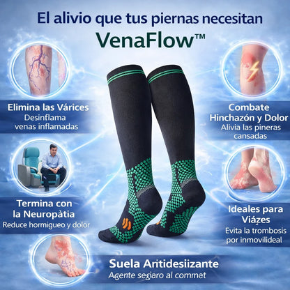 VenaFlow™ - Medias de Compresión para Neuropatía y Várices 2 X 1