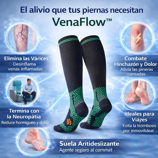 VenaFlow™ - Medias de Compresión para Neuropatía y Várices 2 X 1