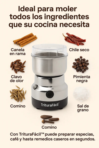 TrituraFácil™ Moledor de café y especias