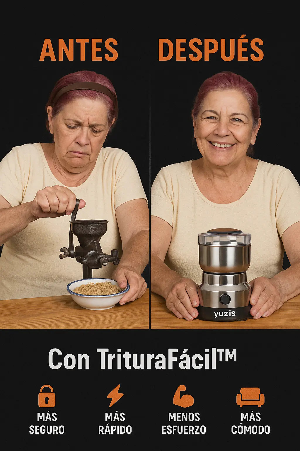 TrituraFácil™ Moledor de café y especias