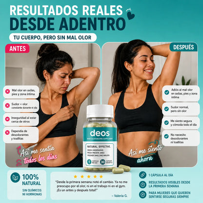 DEOS™ I Suplemento desodorante natural