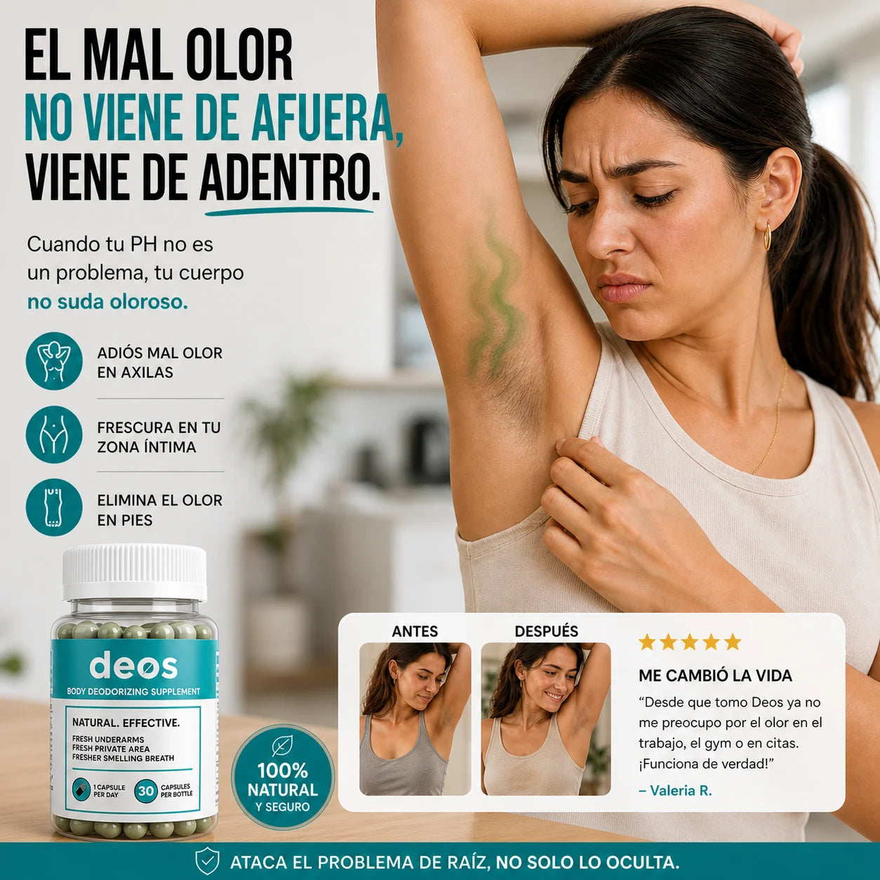 DEOS™ I Suplemento desodorante natural