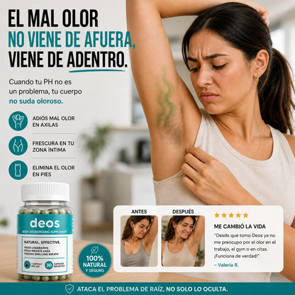 DEOS™ I Suplemento desodorante natural