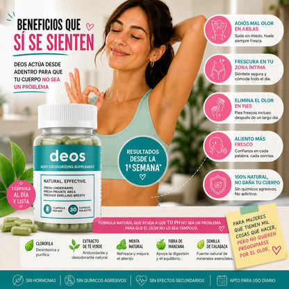 DEOS™ I Suplemento desodorante natural