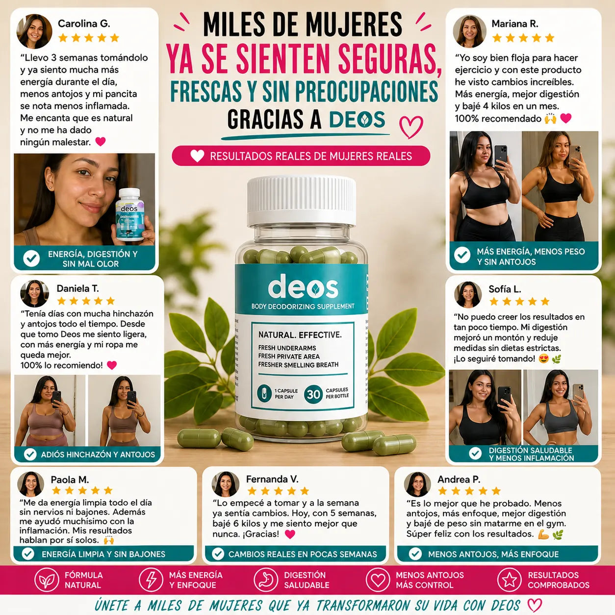 DEOS™ I Suplemento desodorante natural