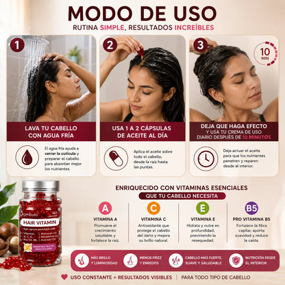 HairVitamin - Hidrata, Da Brillo y Fortalece tu Cabello 💕