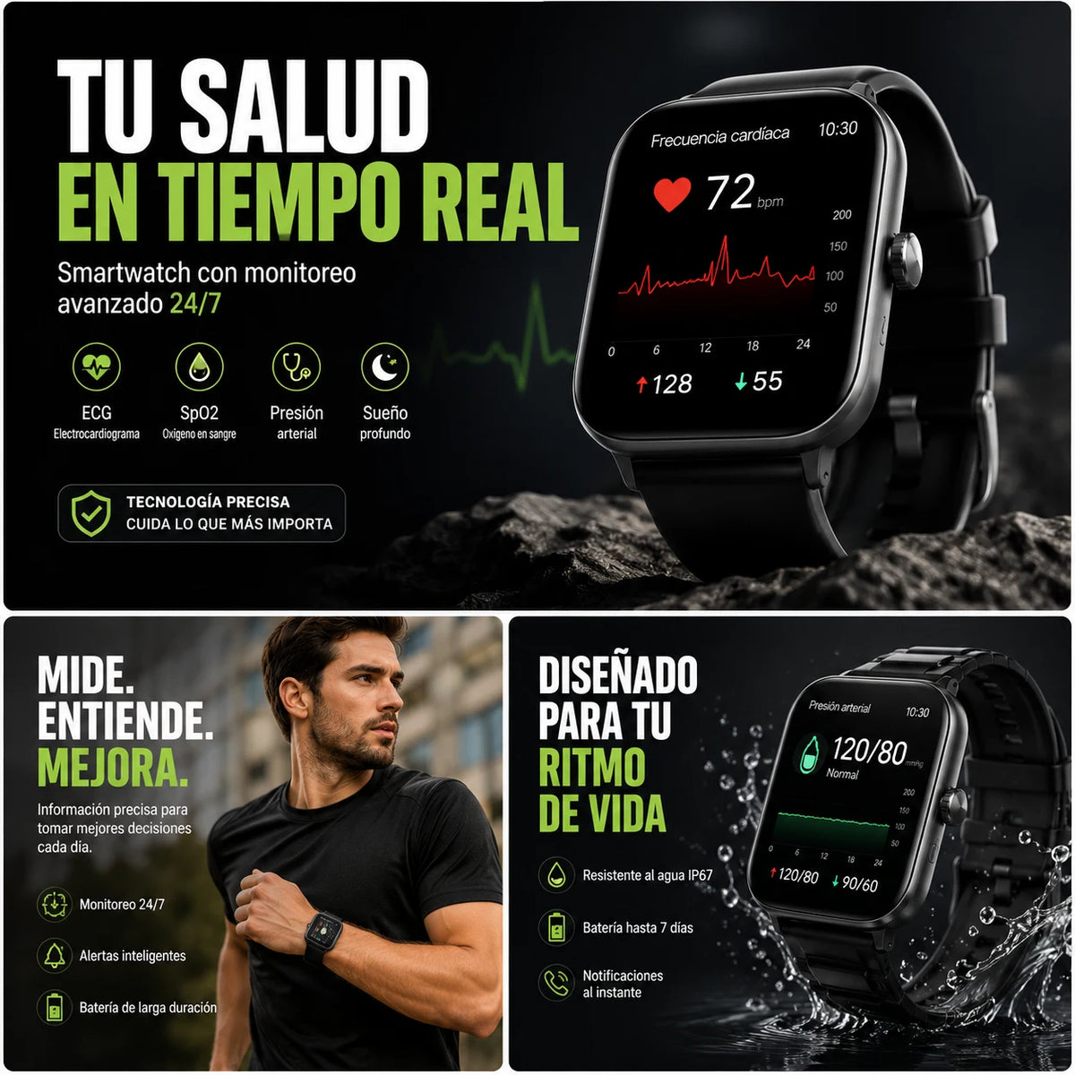WatchPro - El Reloj que Cuida tu Ritmo Cardiaco 🫀