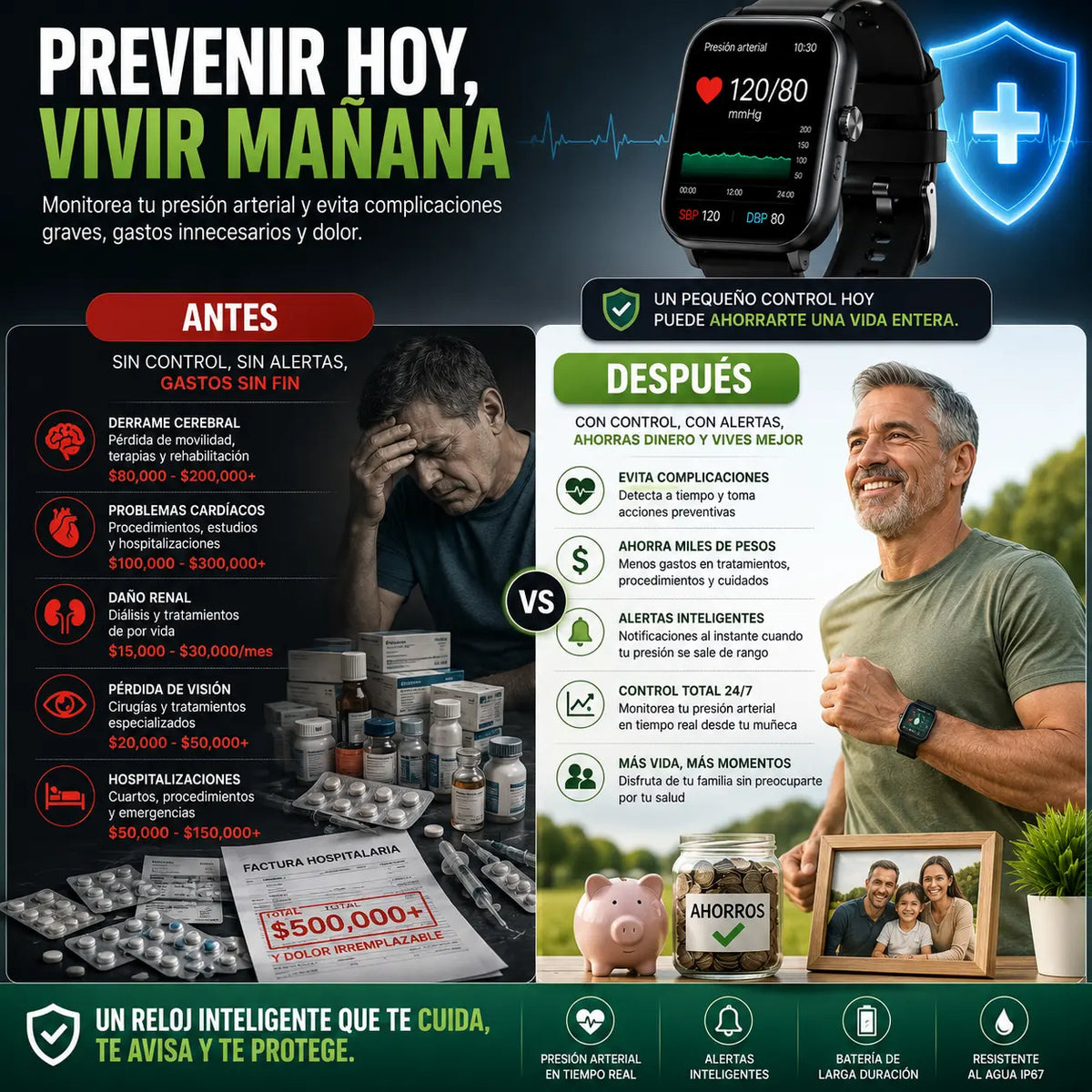 WatchPro - El Reloj que Cuida tu Ritmo Cardiaco 🫀