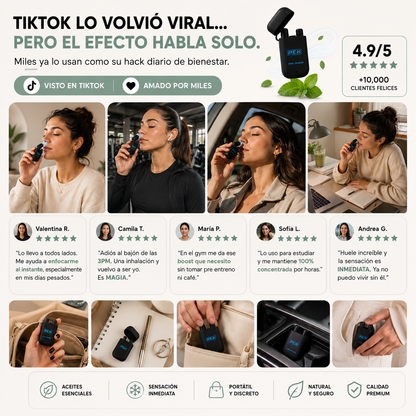 AeroMint™ - Inhalador Descongestionante Nasal