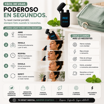 AeroMint™ - Inhalador Descongestionante Nasal