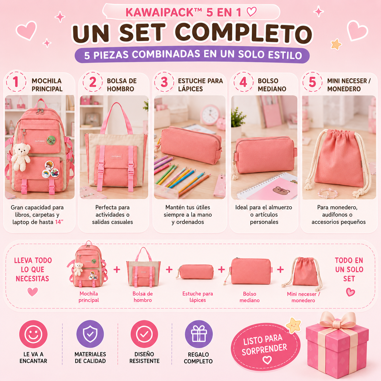 💫  KawaiPack™ 5 en 1  💫